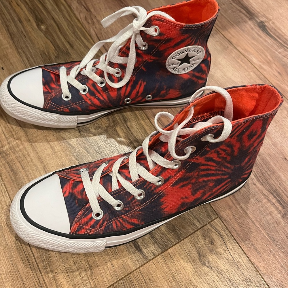Converse Red and Blue high tops
